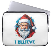 Ich glaube an das Design des Santa Claus Graffiti. Laptopschutzhülle (Vorderseite)