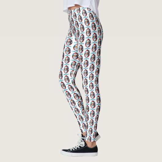 Ich glaube an das Design des Santa Claus Graffiti. Leggings (Links)