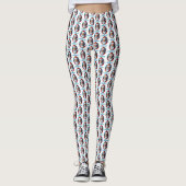 Ich glaube an das Design des Santa Claus Graffiti. Leggings (Vorderseite)