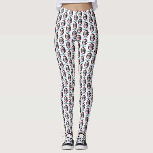 Ich glaube an das Design des Santa Claus Graffiti. Leggings (Vorderseite)