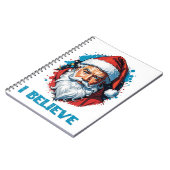 Ich glaube an das Design des Santa Claus Graffiti. Notizblock (Linke Seite)