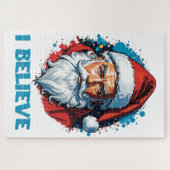 Ich glaube an das Design des Santa Claus Graffiti. Puzzle (Horizontal)