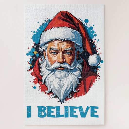 Ich glaube an das Design des Santa Claus Graffiti. Puzzle (Vertikal)