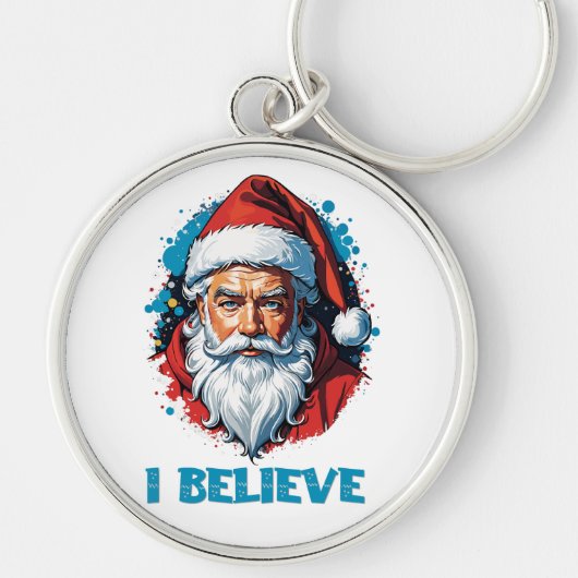 Ich glaube an das Design des Santa Claus Graffiti. Schlüsselanhänger (Vorne)