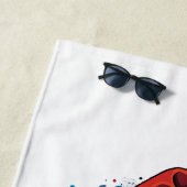 Ich glaube an das Design des Santa Claus Graffiti. Strandtuch (Beispiel)