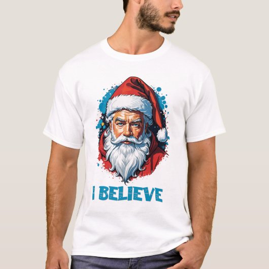 Ich glaube an das Design des Santa Claus Graffiti. T-Shirt (Vorderseite)