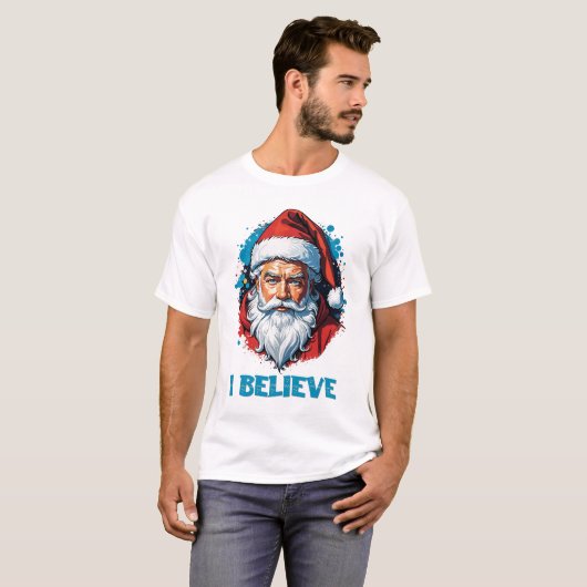 Ich glaube an das Design des Santa Claus Graffiti. T-Shirt (Vorne ganz)