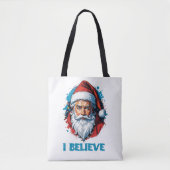 Ich glaube an das Design des Santa Claus Graffiti. Tasche (Vorderseite)