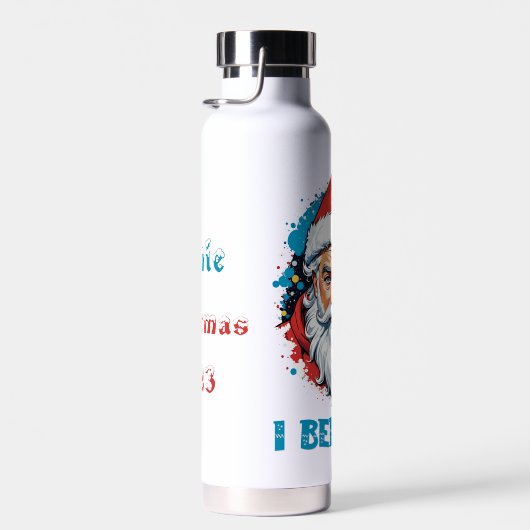 Ich glaube an das Design des Santa Claus Graffiti. Trinkflasche (Rechts)