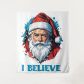 Ich glaube an das Design des Santa Claus Graffiti. Wandteppich (Vorderseite)