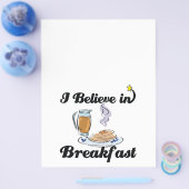 Ich glaube an das Frühstück Flyer (Einzeln)
