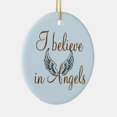 Ich glaube an das Gedenken an Engel Keramik Ornament (Rechts)