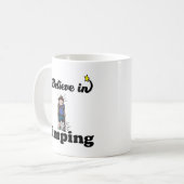 Ich glaube an das Hinhinken Kaffeetasse (Vorderseite Links)