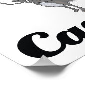 Ich glaube an das Karibu Poster (Ecke)