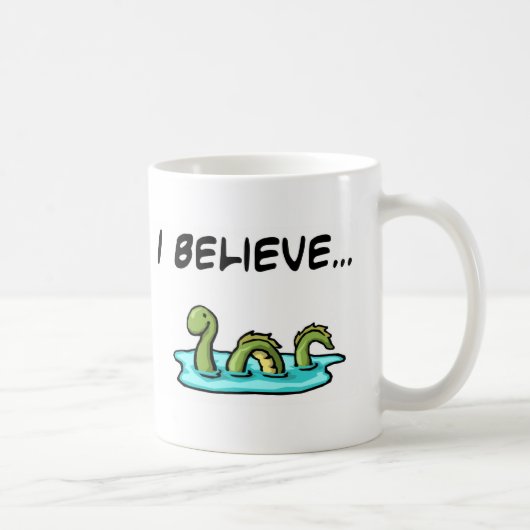 Ich glaube an das Loch- Nessmonster Kaffeetasse (Rechts)