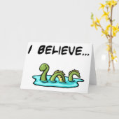 Ich glaube an das Loch- Nessmonster Karte (Gelbe Blume)