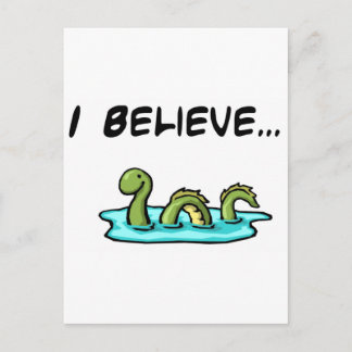 Ich glaube an das Monster von Loch Ness Postkarte