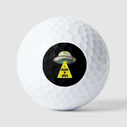 Ich glaube an das Raumschiff der UFO-Alien Golfball (Vorderseite)