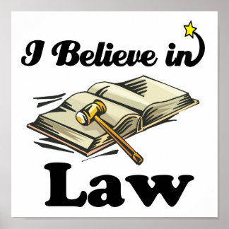 Ich glaube an das Recht Poster