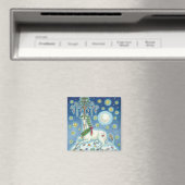 ICH GLAUBE AN DAS UNICORN SQUARE MAGNET (In Situ (Geschirrspüler))