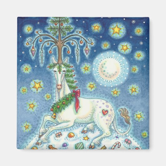 ICH GLAUBE AN DAS UNICORN SQUARE MAGNET (Vorne)
