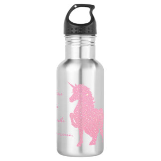 Ich glaube an das unsichtbare rosa Einhorn. Edelstahlflasche