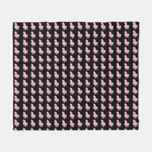 Ich glaube an das unsichtbare rosa Einhorn. Fleecedecke