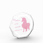 Ich glaube an das unsichtbare rosa Einhorn. Fotoblock (Links)