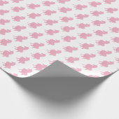 Ich glaube an das unsichtbare rosa Einhorn. Geschenkpapier (Ecke)