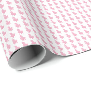 Ich glaube an das unsichtbare rosa Einhorn. Geschenkpapier