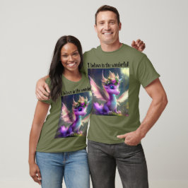 Ich glaube an das Wunderbare! (Lila Fairy Dragon) T-Shirt