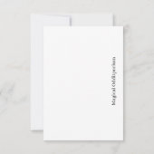 Ich glaube an deine Fee Dankeskarte (Rückseite)