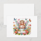 Ich glaube an deine Fee Dankeskarte (Vorne/Hinten)