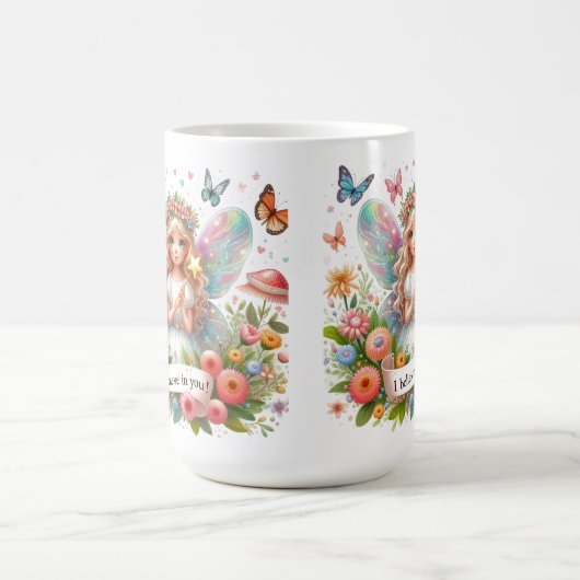 Ich glaube an deine Fee Kaffeetasse (Mittel)