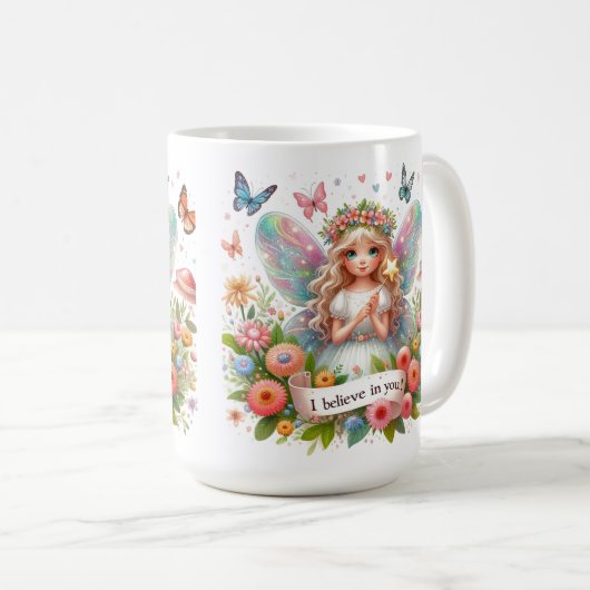 Ich glaube an deine Fee Kaffeetasse (VorderseiteRechts)