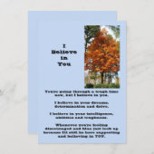 Ich glaube an deine Flachgrüßkarte (Vorne/Hinten)