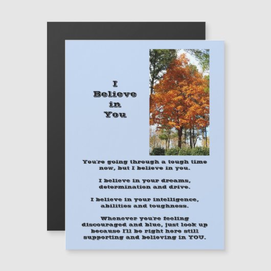 Ich glaube an deine Magnetkarte (Vorne/Hinten)