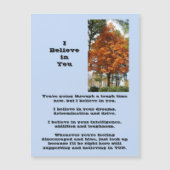 Ich glaube an deine Magnetkarte (Vorderseite)