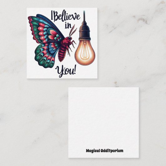 Ich glaube an deine Mutter Begleitkarte (Vorne/Hinten)