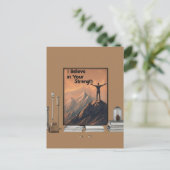 "Ich glaube an deine Stärke" Postkarte (Stehend Vorderseite)