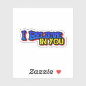 Ich glaube an deinen Sticker (Blatt)