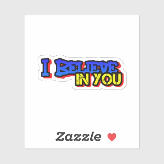 Ich glaube an deinen Sticker (Blatt)