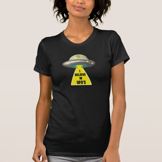 Ich glaube an den Alien-Raumschiff-T - Shirt des U (Vorderseite)