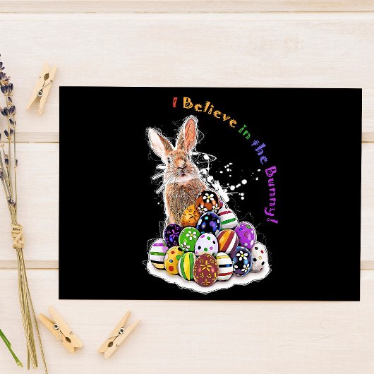 Ich glaube an den Hase! Osterhaseger Postkarte