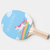Ich glaube an den magischen personalisierten tischtennis schläger (Seitenansicht)