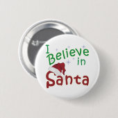 Ich glaube an den Santa Button (Vorne & Hinten)