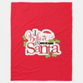 Ich glaube an den Weihnachtsmann Fleecedecke (Vorderseite)