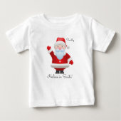 Ich glaube an den Weihnachtsmann. Funny Santa Clau Baby T-shirt (Vorderseite)