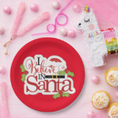 Ich glaube an den Weihnachtsmann Pappteller (Party)