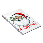 Ich glaube an den Weihnachtsmann-T - Shirt Weihnac Notizblock (Rechte Seite)